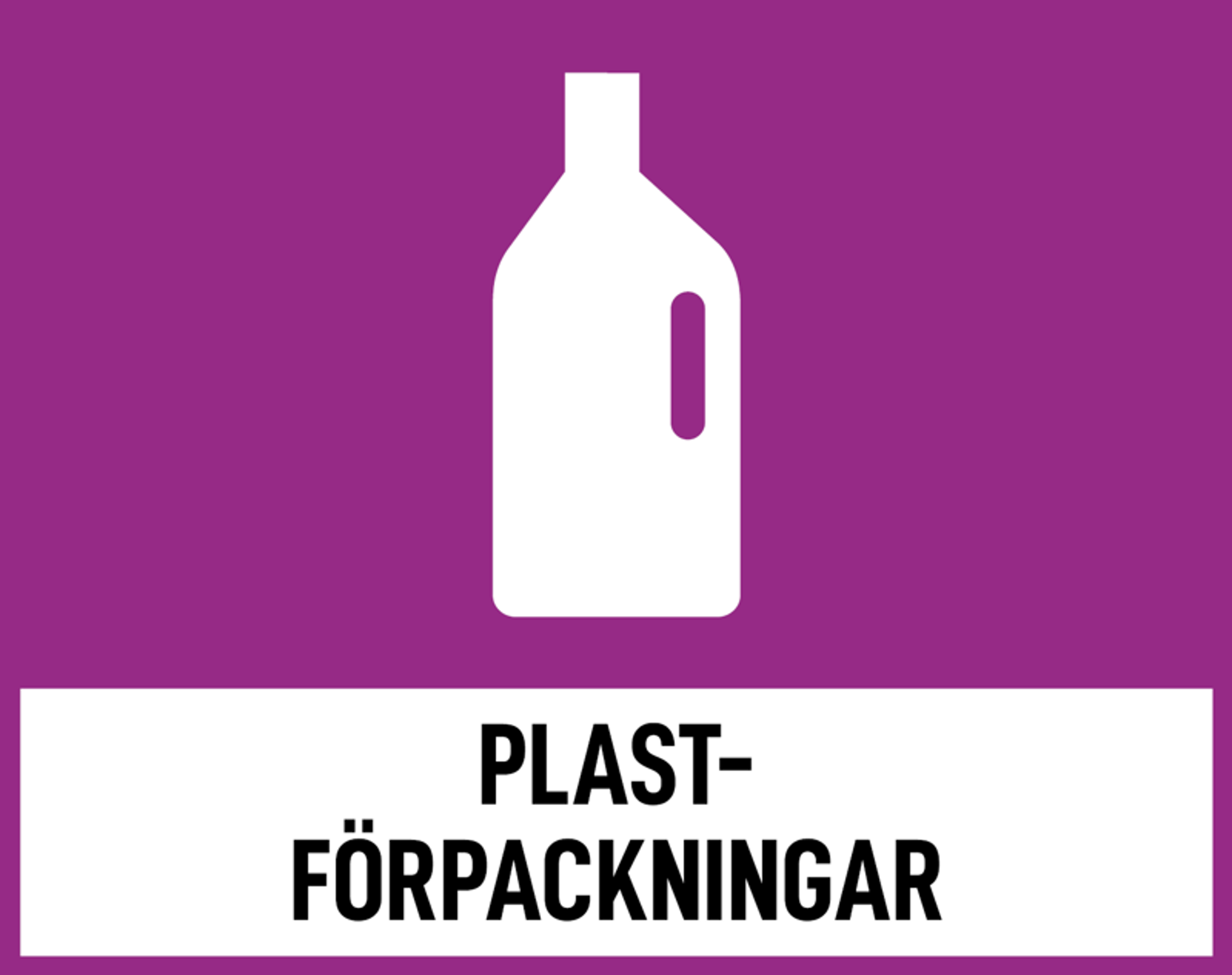 Så här sortera er verksamhet förpackningar. 